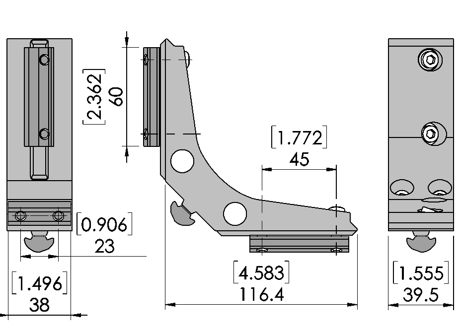 40mm 3Way Corner Bracket Kit